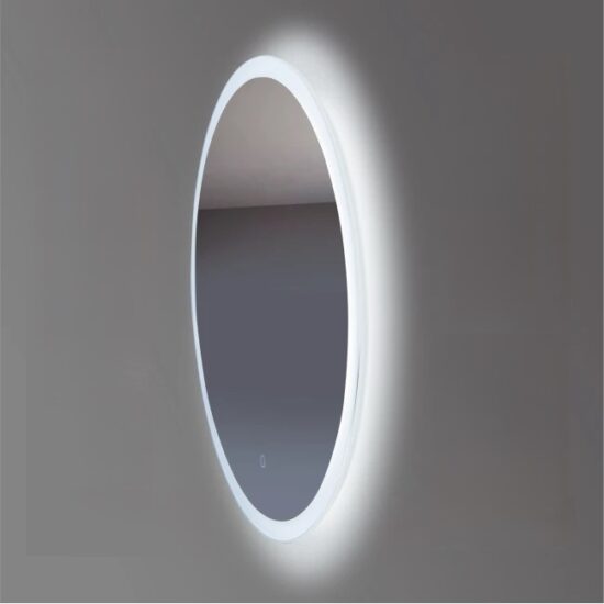 Apavalus veidrodis su apsvietimiu 70 cm