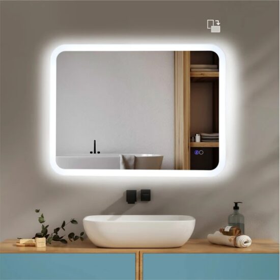 Veidrodis su apsvietimu 6x80 cm