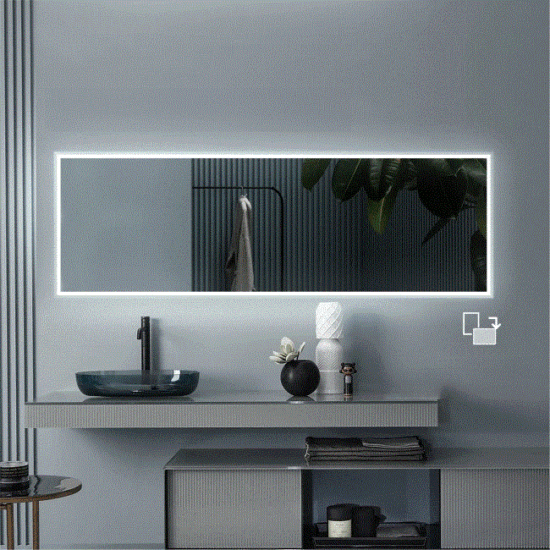 Veidrodis su LED apšvietimu 60x140 cm