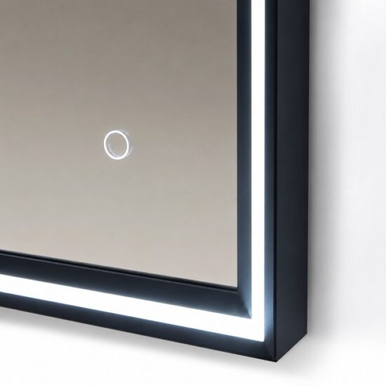 Veidrodis su juodu remeliu Lumino Black 6080