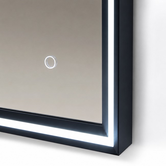 Veidrodis su juodu remeliu Lumino Black 6080