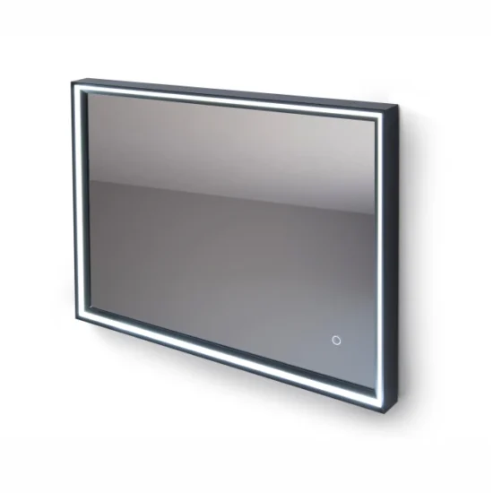 Veidrodis su juodu remeliu Lumino Black 6080